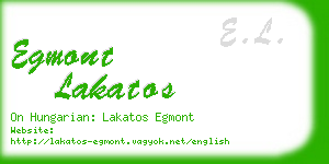 egmont lakatos business card